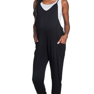 Everly Grey sleeveless knit romper, size medium